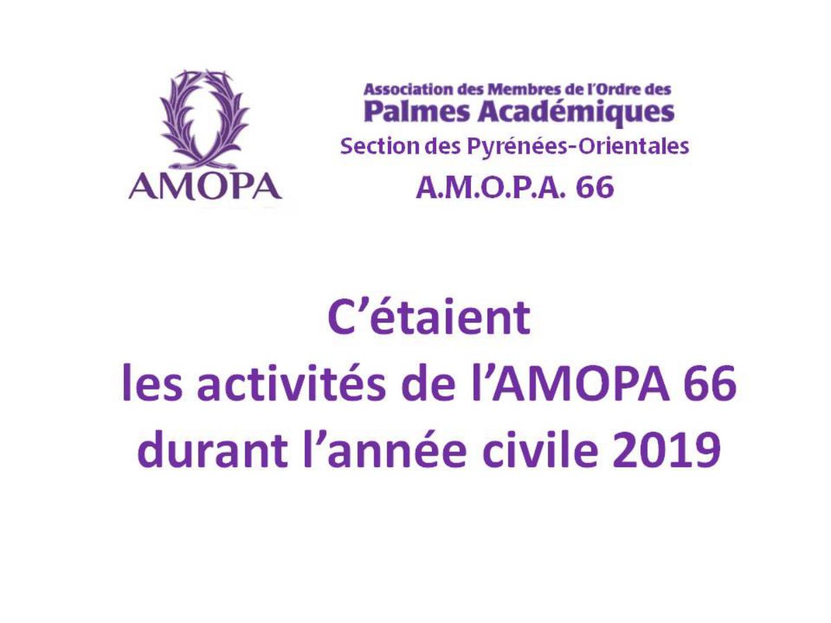 AMOPA 66 - Activités