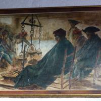 Albert Eossa devant le drapeau