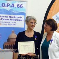 Sophie BAUGEY-FRITZ - Marraine : Claudine RUGET Inspectrice générale de l’Education Nationale